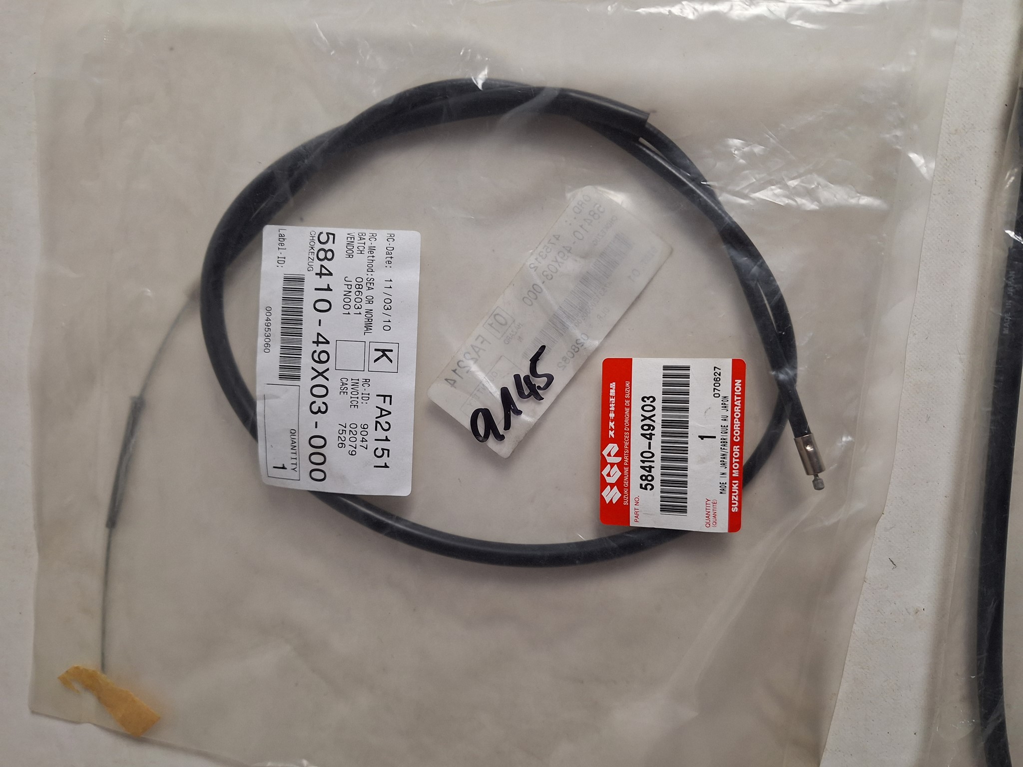 Bild von SUZUKI  CHOKEZUG  58410-49X03